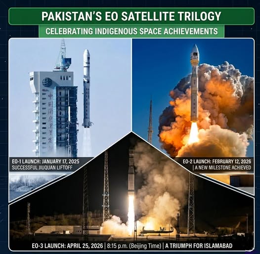 pakistan's indigenous Electro-Optical satellite, the EO-3 launch